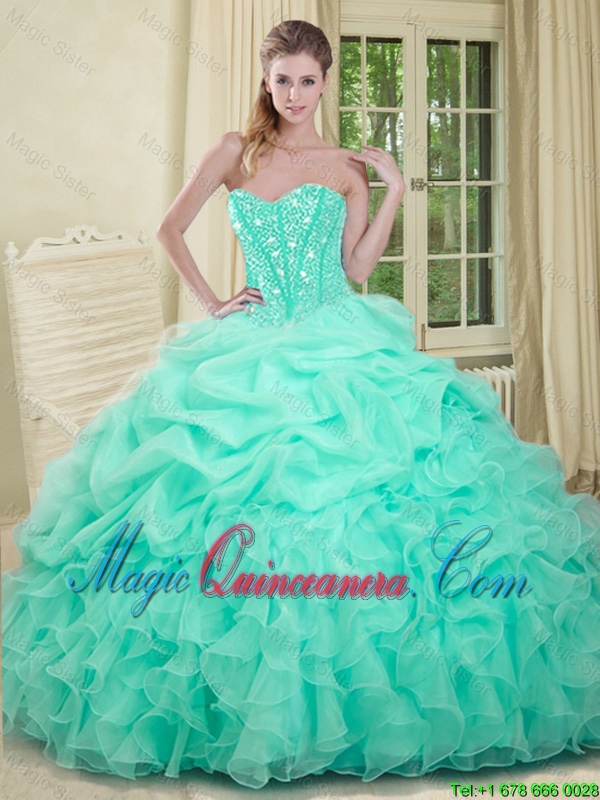 aqua green quinceanera dresses