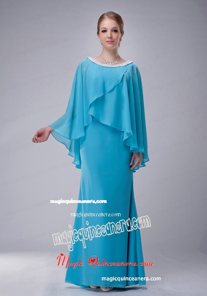 aqua blue mother of the bride dresses