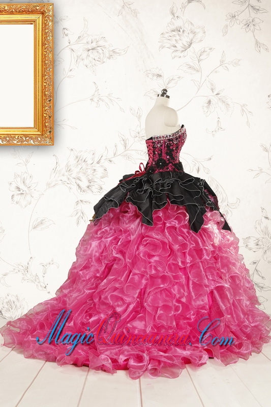 Trendy Multi Color Ball Gown Ruffled Quinceanera Dresses