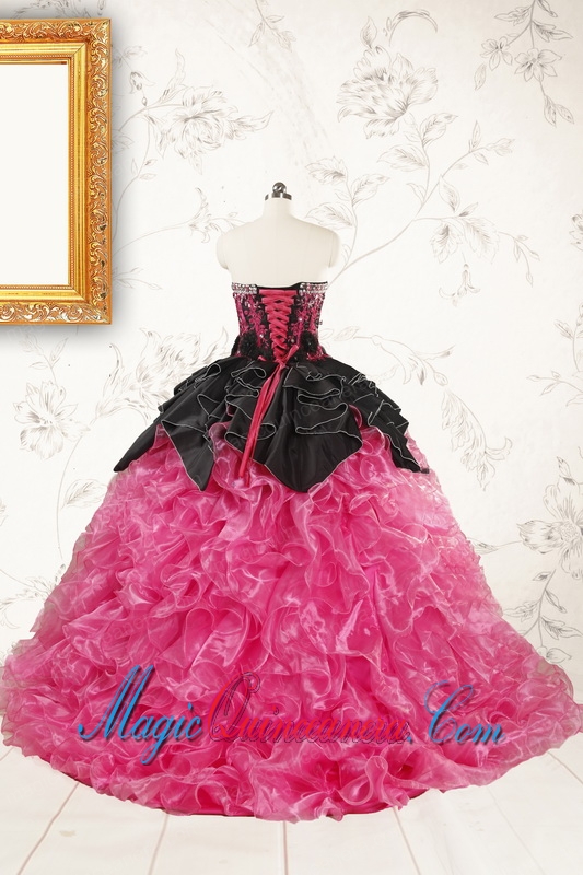 Trendy Multi Color Ball Gown Ruffled Quinceanera Dresses