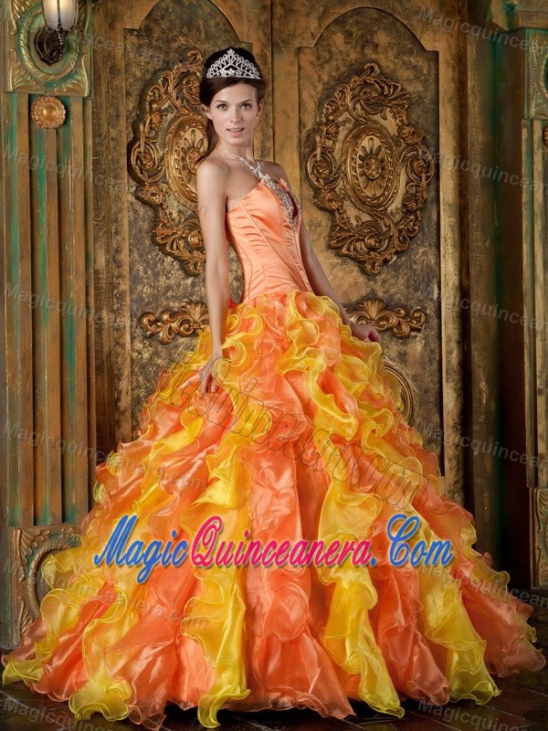 Brand New Appliques Strapless Ruffled Quinceanera Gowns in Flagstaff