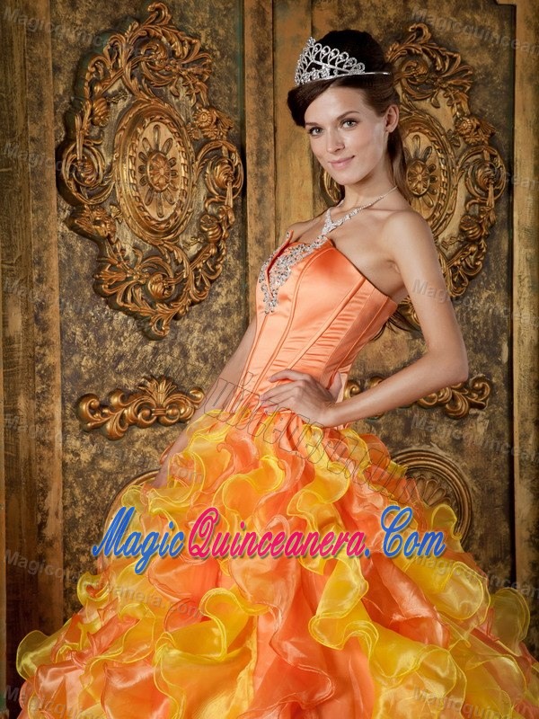 Brand New Appliques Strapless Ruffled Quinceanera Gowns in Flagstaff