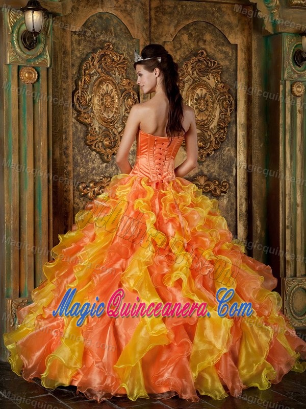 Brand New Appliques Strapless Ruffled Quinceanera Gowns in Flagstaff