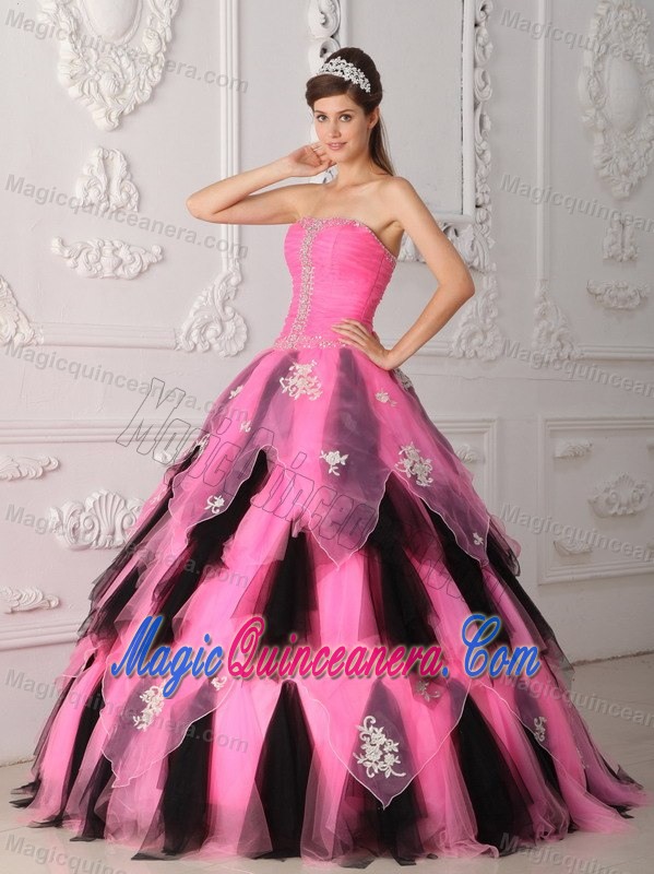 Perfect Beaded and Ruched Decorate Sweet Sixteen Dresses Appliques