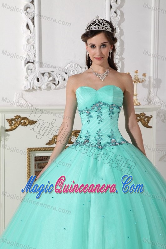 2014 Sweetheart Beaded Appliques Sweet 15 Dresses Tulle in Fairbanks