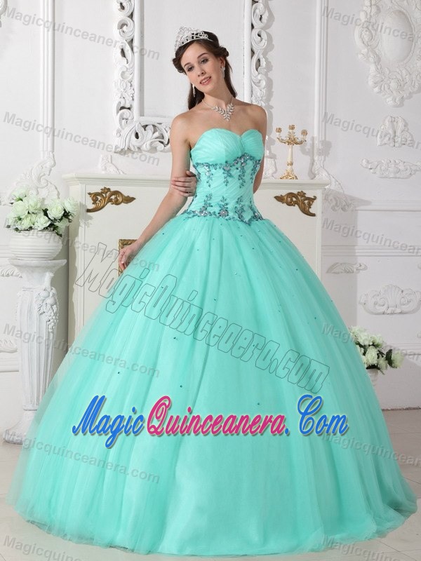 2014 Sweetheart Beaded Appliques Sweet 15 Dresses Tulle in Fairbanks