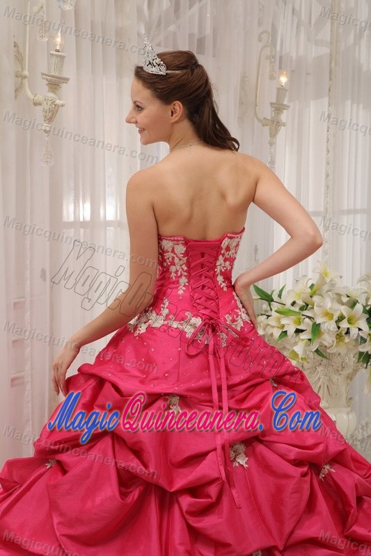 Pretentious Sweetheart Appliqued Sweet 15/16 Birthday Dresses