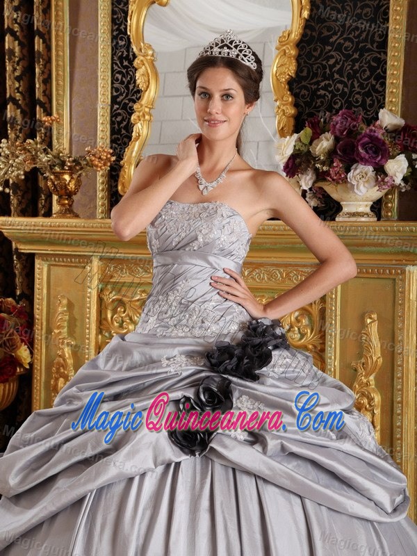 2014 Pretty Grey Ball Gown Dresses for a Quince in Ciudad Vieja