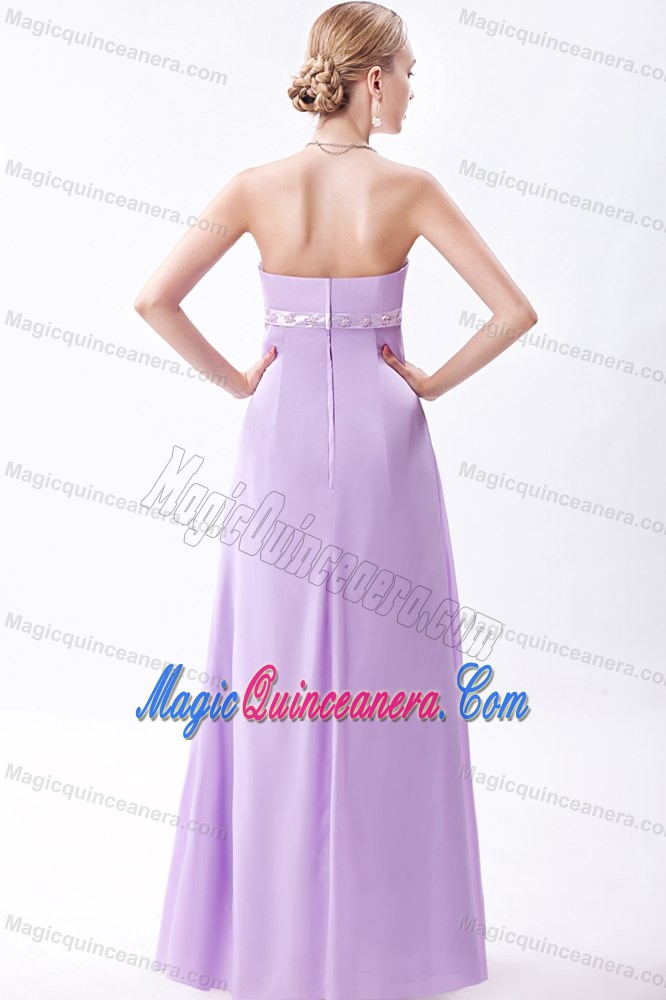 Beaded Belt Strapless Lilac Long 15 Dresses for Damas in Coamo