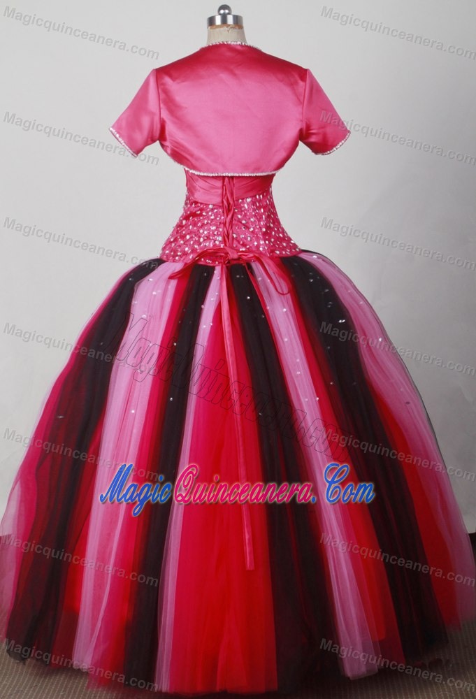 Colorful Ball Gown Sweetheart Beading Sweet 15 Dresses in Tacna