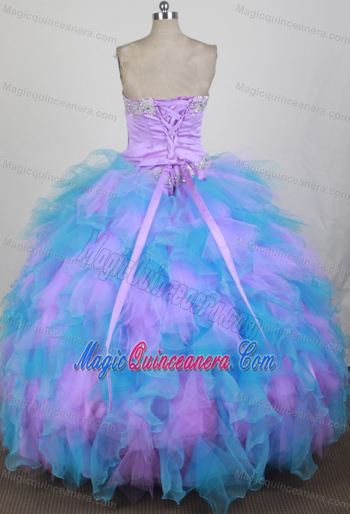 Beading Sweetheart Appliques Quinceanera Dresses with Sash