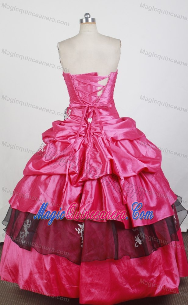 Low Price Gorgeous 2014 Hot Pink Sweet 15 Dress