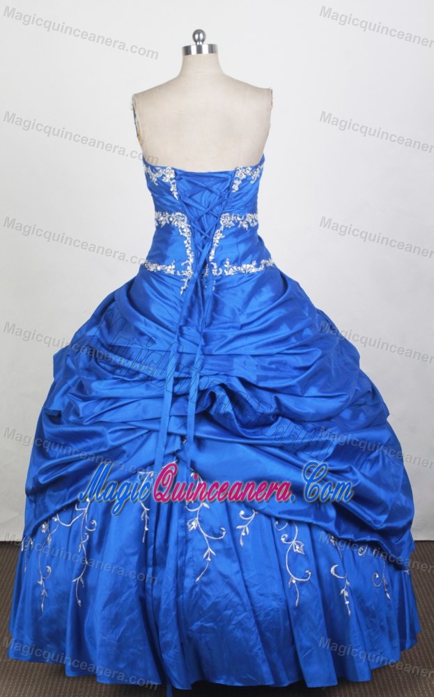 Royal Blue with Pick Ups 2014 Sweet 16 Dress on Sale