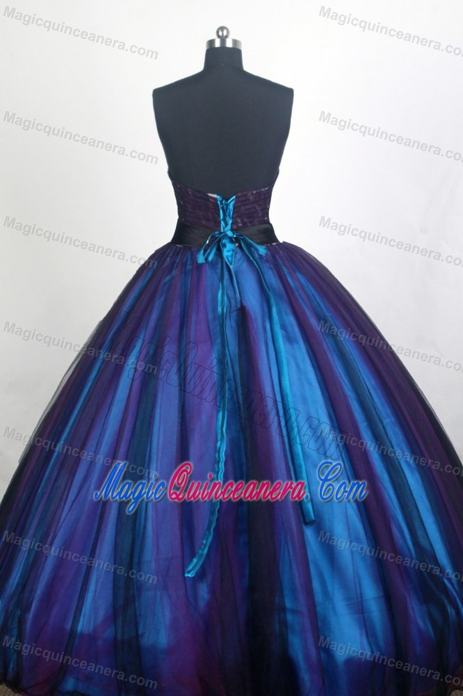 Pretty Ball Gown Sweetheart Printed Bodice Quinceanera Dress