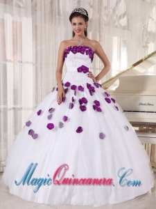 Brand New StraplessBeading and Quinceanera Dress with Hand Made Flowers