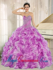 Gorgeous Fuchsia Beaded Custom Gorgeous Fuchsia Beaded Custom Made Quinceanera Dress with Ruffles