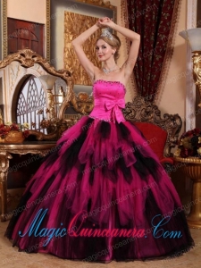 Wonderful Ball Gown Strapless Floor-length Tulle Beading New style Quinceanera Dress