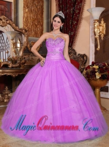 Hot Pink Ball Gown Sweetheart Tulle and Taffeta Beading and Ruching Perfect Quinceanera Dresses