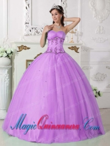 Purple Sweetheart Ball Gown Vintage Tulle and Taffeta Beading Quinceanera Gowns