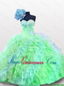 Luxurious Sweetheart Quinceanera Dresses with Appliques and Sequins for 2015 Summer