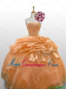 2015 Fall Top Seller Quinceanera Dresses with Paillette and Ruffled Layers