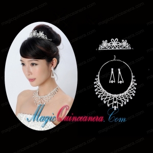 Elegant Alloy With Rhinestone Ladies Jewelry Sets