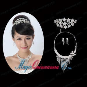 Gorgeous Alloy With Rhinestone Ladies Jewelry Sets