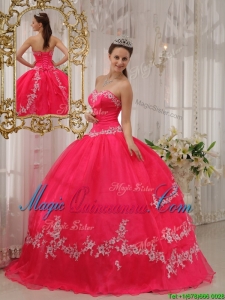 Exquisite Ball Gown Sweetheart Appliques Quinceanera Dresses