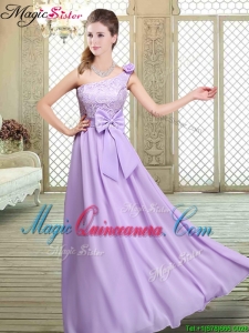 2016 Discount Spring High Neck Lace Lavender Dama Dresses