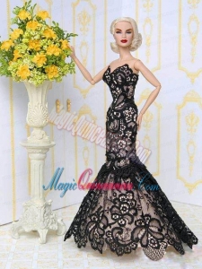 Beautiful Lace Mermaid Party Clothes Fashion Dress for Barbie Doll