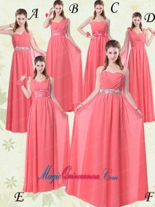 Exquisite Watermelon Dama Dresses with Ruch and Beading