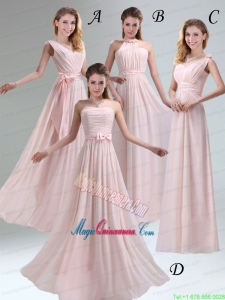 Most Beautiful Chiffon Light Pink Empire Mother of the Bride Dresses with Ruching