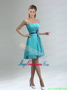 Classical Blue And Purple Sweetheart Mother Dress for Quinceanera with Ruches