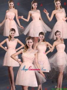 Baby Pink Mini Length 2015 The Most Popular Mother Dress for Quinceanera