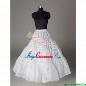 Luxurious Organza Ball Gown Floor Length White Petticoat