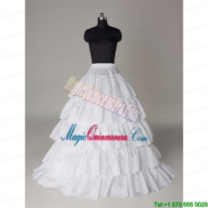 Hot Sell Organza A Line Floor Length Petticoat in White