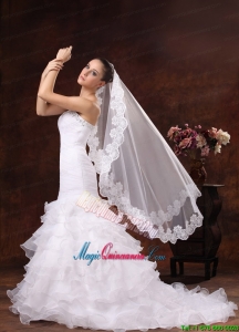 Lace Appliques Tulle Graceful Wedding Veil