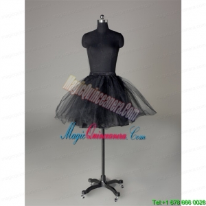 Modern Organza Mini Length Petticoat in Black