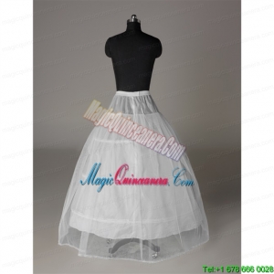 Modest Organza Ball Gown Floor Length White Petticoat