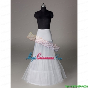 Trendy Organza Mermaid Floor Length White Petticoat