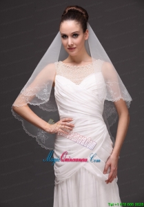 Embroidery Tulle Beautiful Bridal Veils For Wedding