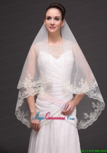 Lace Tulle Discount Bridal Veils For Wedding