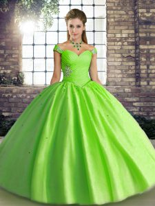 Decent Sleeveless Beading Floor Length Quinceanera Dresses