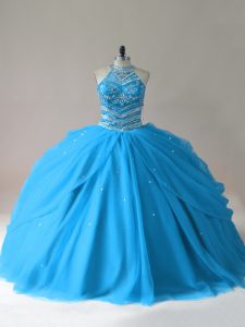 Sleeveless Beading Lace Up Quinceanera Dresses