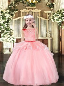 Best Sleeveless Beading Zipper Kids Formal Wear