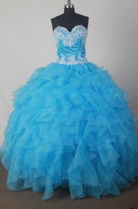 Sweetheart Quinceanera Gowns Dresses with Beaded Appliques