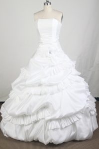 White Bubble Ruffles 2013 Sweet 15 Dresses Designed Lace up Back