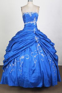 Royal Blue with Pick Ups 2014 Sweet 16 Dress on Sale