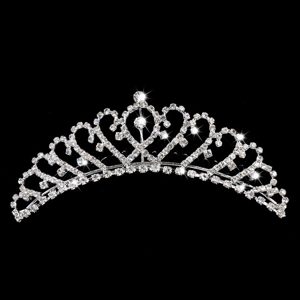 Dazzling Rhinestone Sweetheart Bridal Tiara